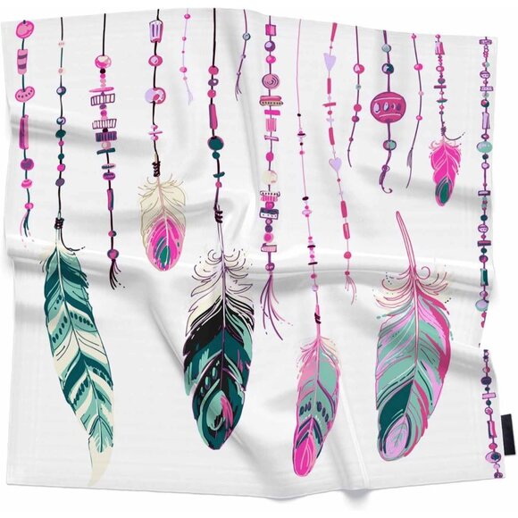 Accessories - Saint Patrick Day Head Scarf Green Clover Leaf Silk Feel Bandana for Women Girls